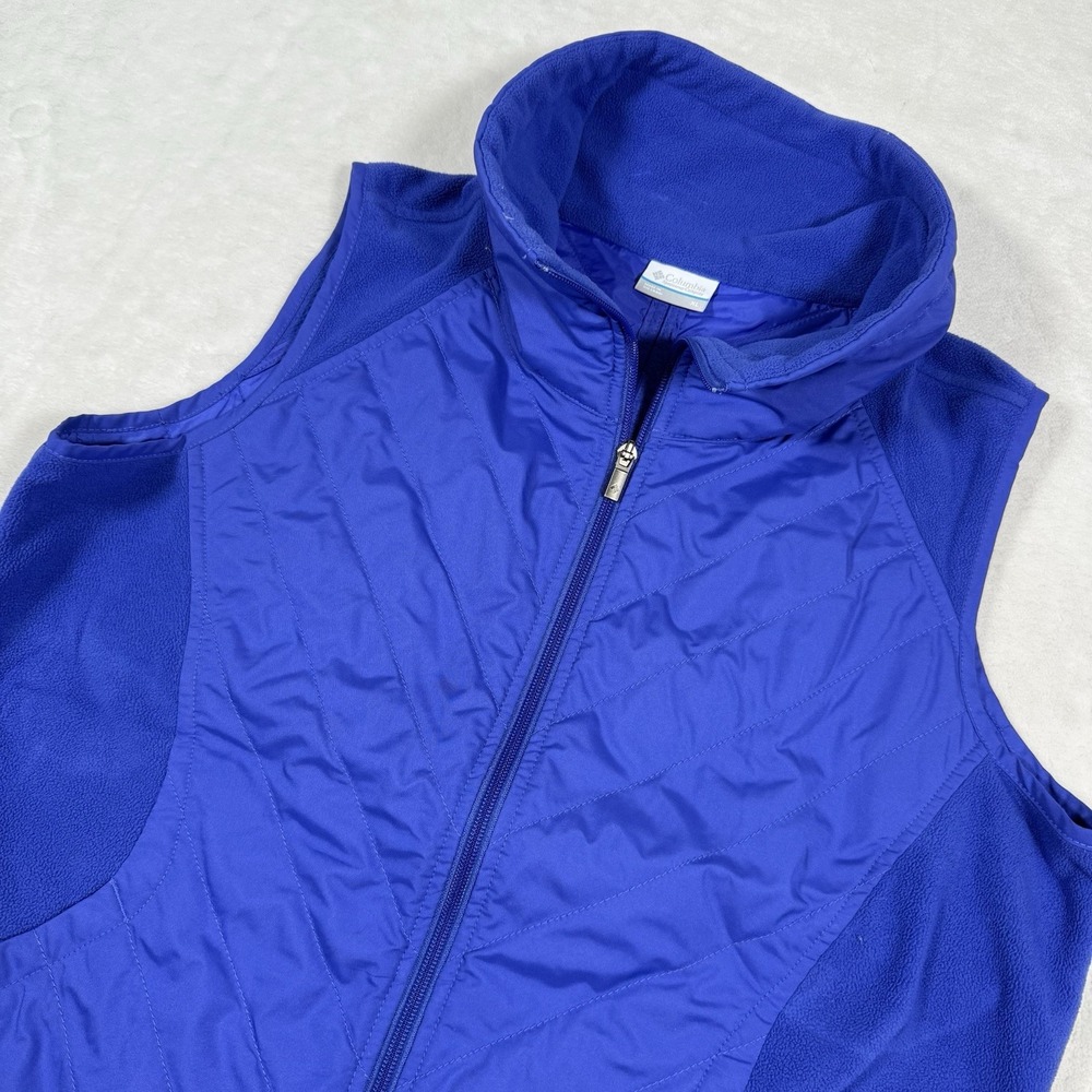Columbia Purple Full Zip Perfect Mix Around Outdoor Vest Womens X-large